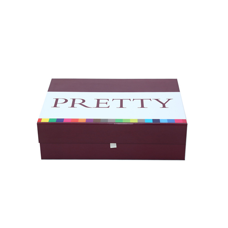Customized Print Magnetic Folding Rigid Paper Gift Box For Bikini Packaging With Glossy Lamination  