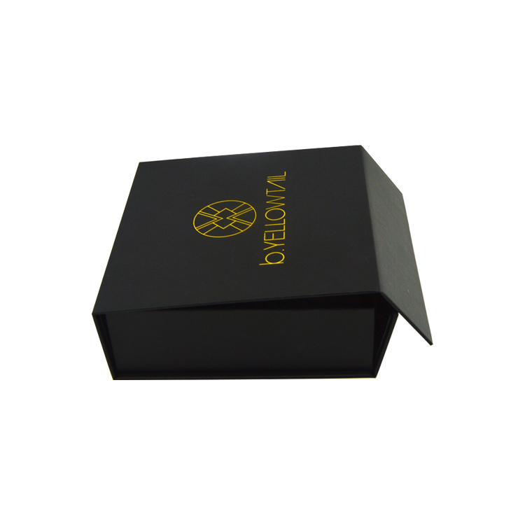  Wholesales Gold Foiled Logo Collapsible Magnetic Paper Rigid Folding Gift Box For Apparel From Guangzhou  