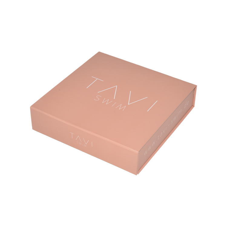 Custom Printing Pink Cardboard Bikini Swimwear Swimsuit Packaging Gift Box with Magnetic Closure  