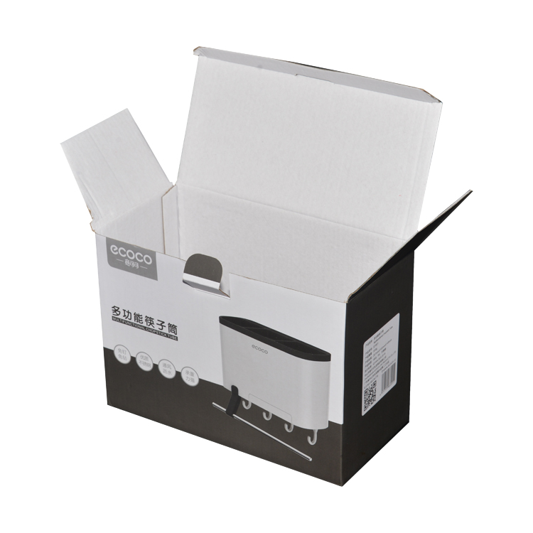 Shenzhen Factory Custom Printed Plain White E Flute Corrugated Paper Packaging Boxes Carton 