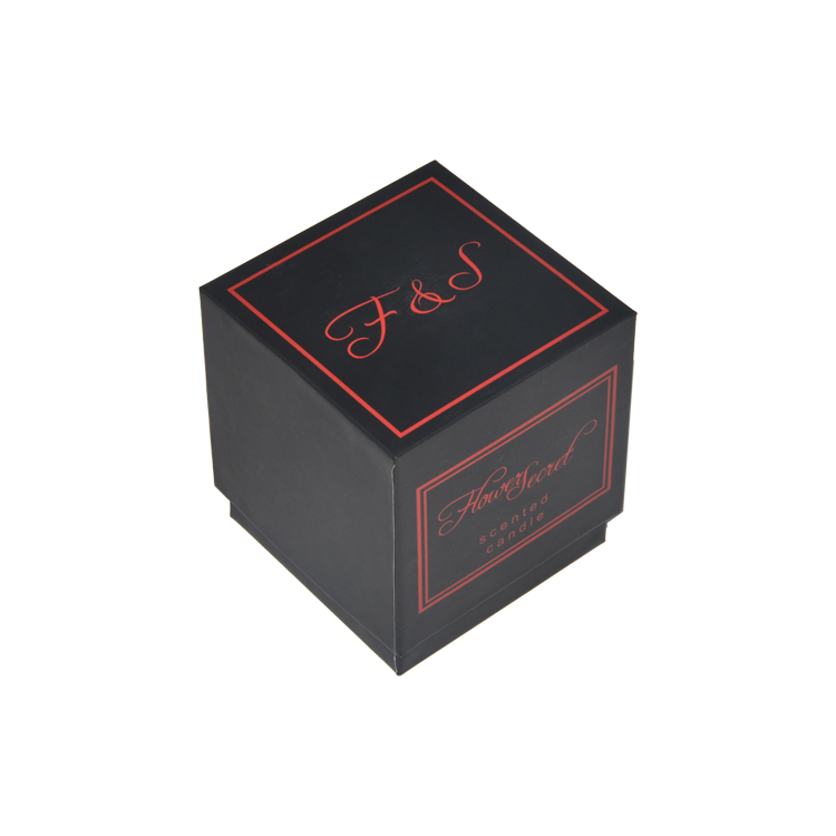  Candle Packaging Wholesale Custom Black Cardboard Paper Packaging Gift Gift Boxes For Candles  