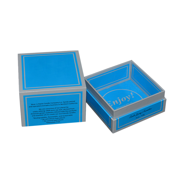 Customized Top and Bottom Paper Packaging Gift Rigid Box for Candles, Candle Box Wholesale  
