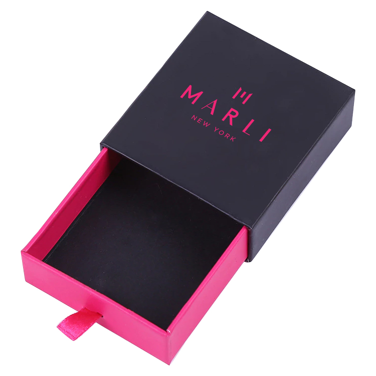  Luxury Jewelry Slide Out Fancy Paper Packaging Gift Box for Anklet Packaging with Customized Logo  