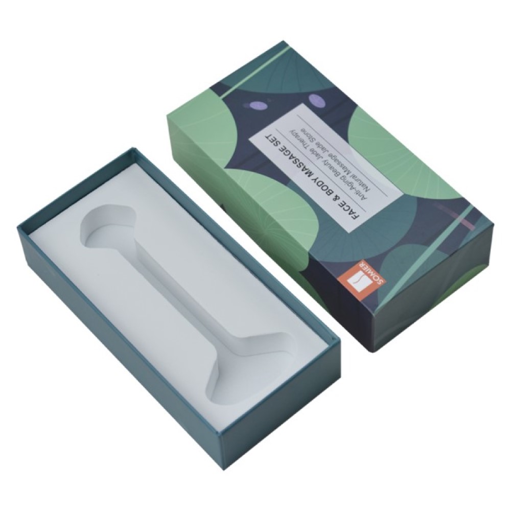 Custom High Quality Lid and Base Cardboard EVA Foam Insert Gift Box Luxury Facial Massage Roller Gift Box