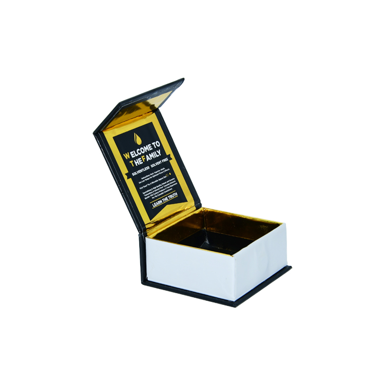 Custom Marijuana Cannabis Wax Concentrate Cotainer Boxes with Gold Hot Foil Stamping Patterns