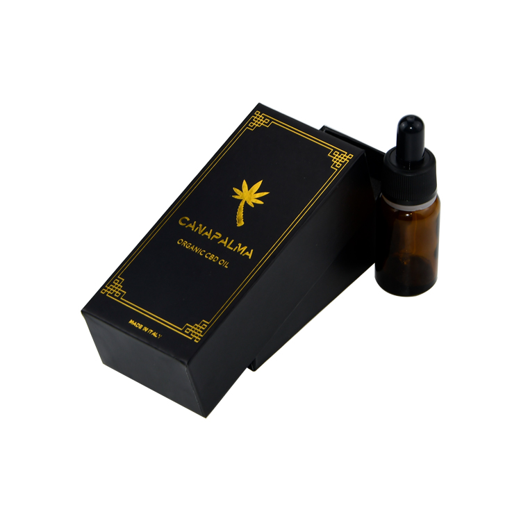  Custom Printed 30ml Dropper Bottle Packaging Box Paper Lid and Base Gift Box for CBD Oil with Foam Holder  