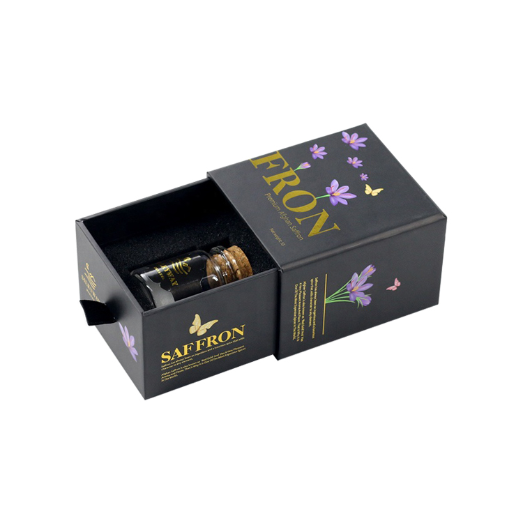 Creative Perfume Packaging Ideas Custom Cardboard Sliding Out Drawer Gift Box for 50ml Bottle Packaging