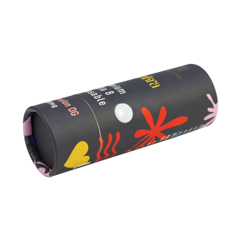  Custom Compliant Child Resistant Vape Cartridge Paper Tubes Certificated Childproof Cardboard Tubes  