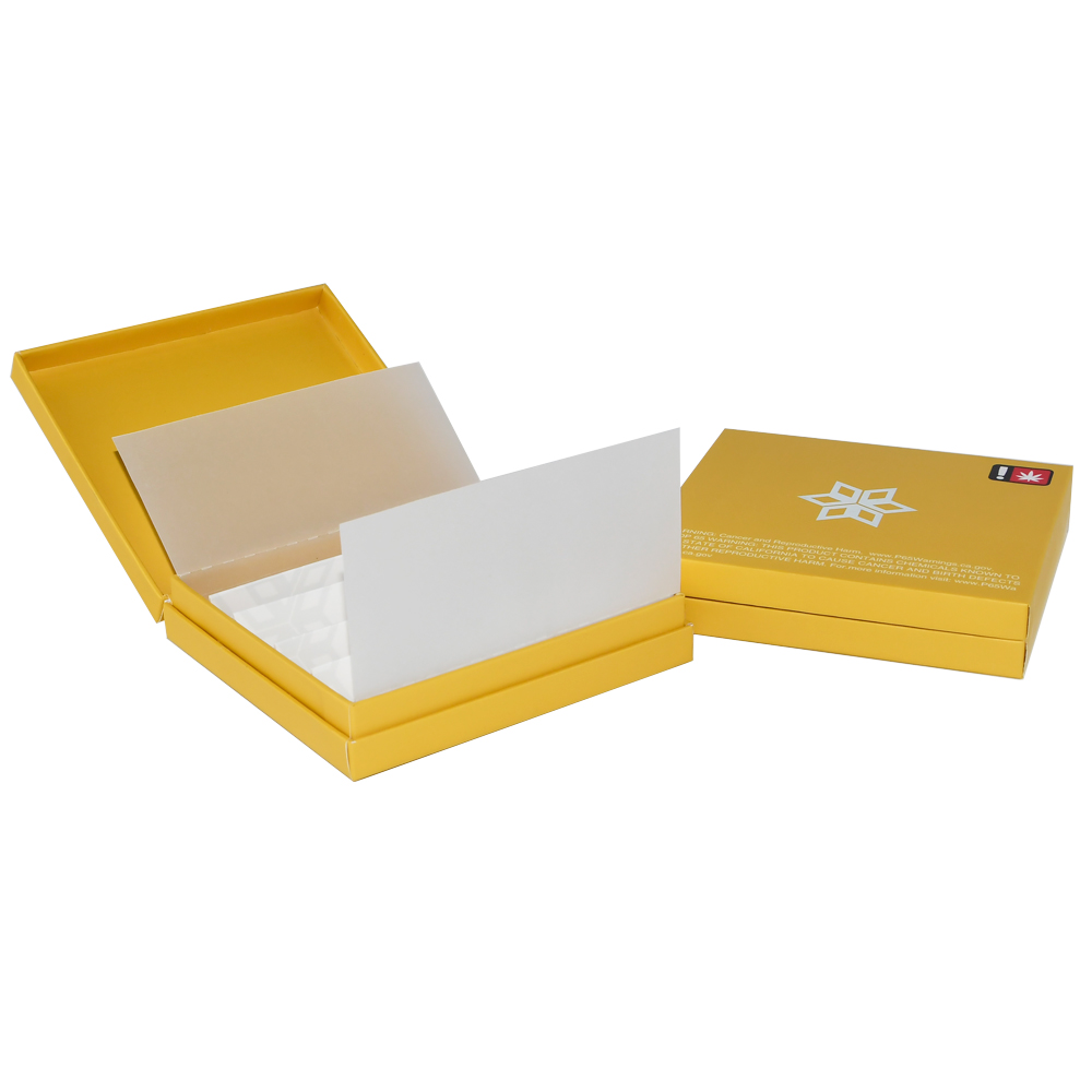 Ideal Custom Pre-Roll Multipack Packaging Box with Magnetic Closure and 5 Pack Cardboard Dividers  