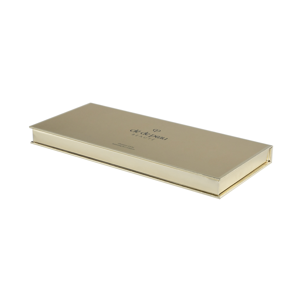 Rigid Magnetic Empty Eyeshadow Palettes in Gold Cardboard with 6-Pan Clé de Peau Beauté  