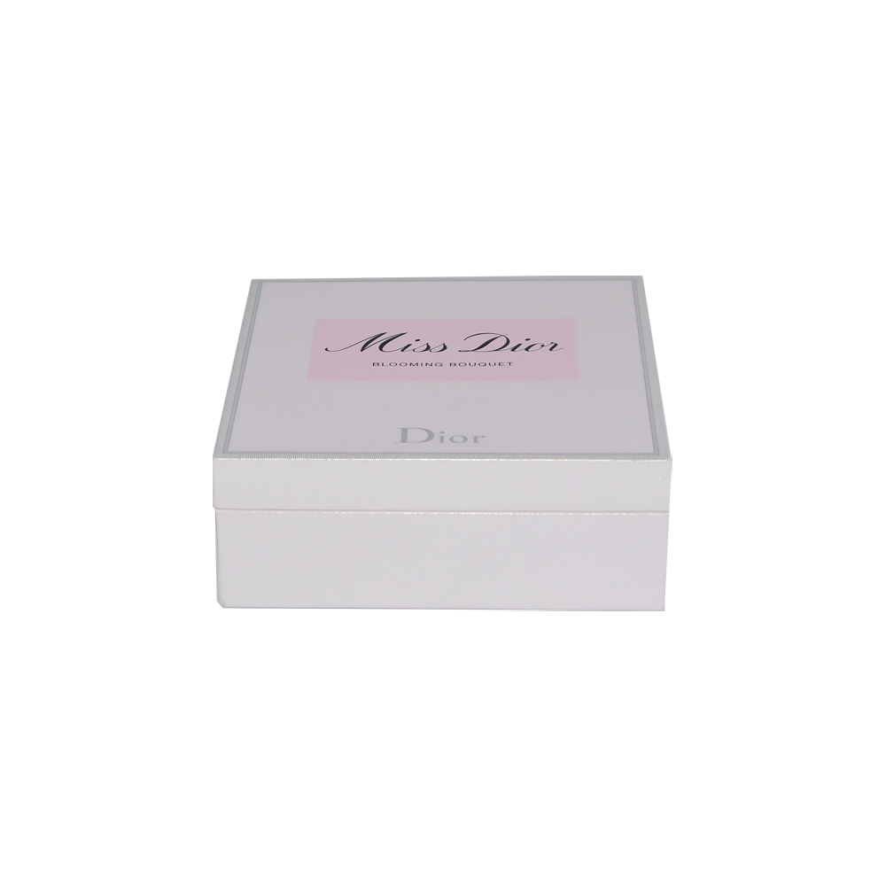 Luxury Unique Design Rigid Gift Boxes Packaging for Dior Perfume Fragrance with Cardboard Insert  