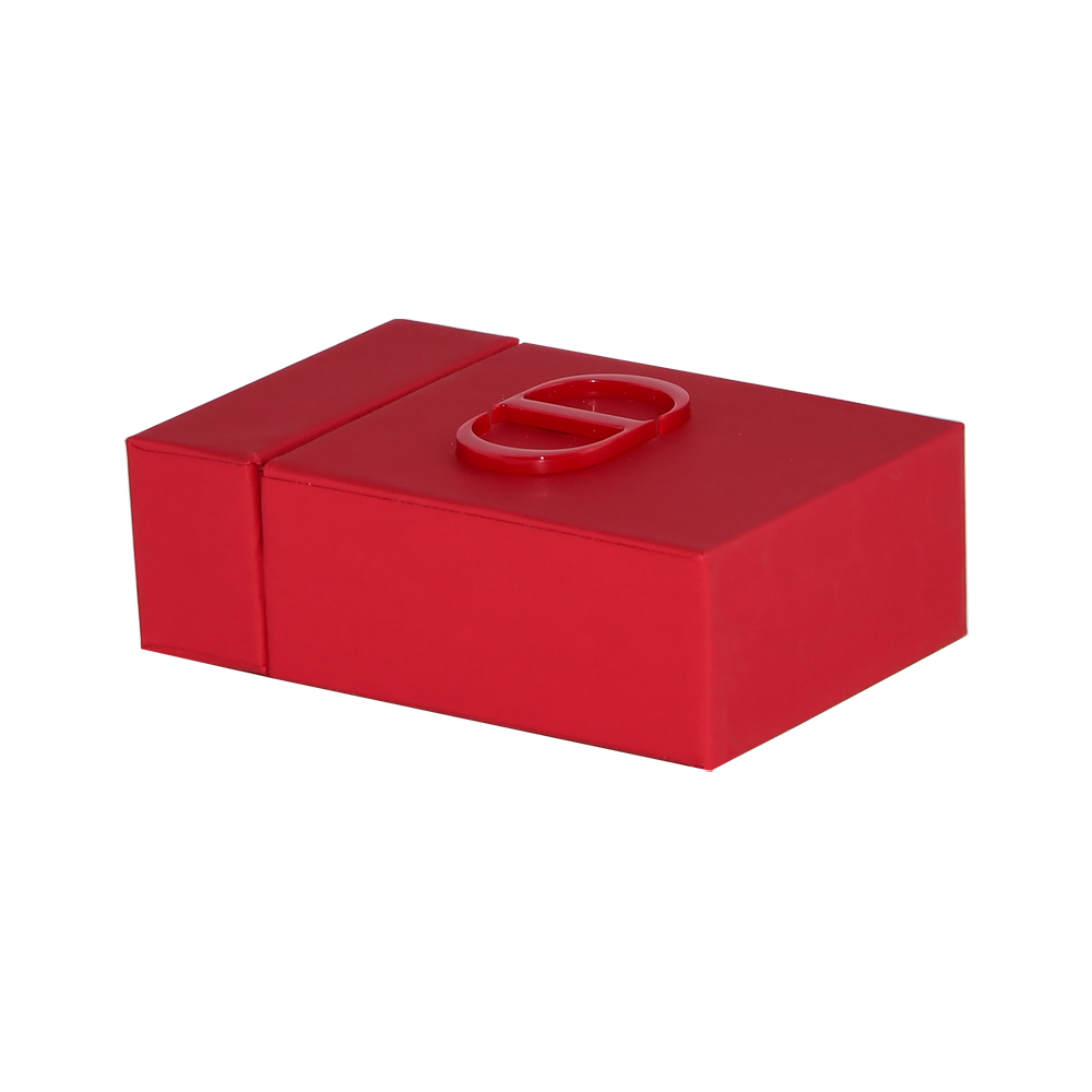 High-end Rigid Gift Boxes for Dior Perfume Packaging in Red Color with Soft-touch Film Laminated  