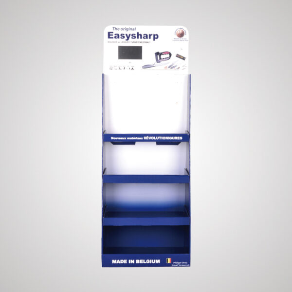 3-Tier Cardboard Floor Display With 7'' LCD Video Screen