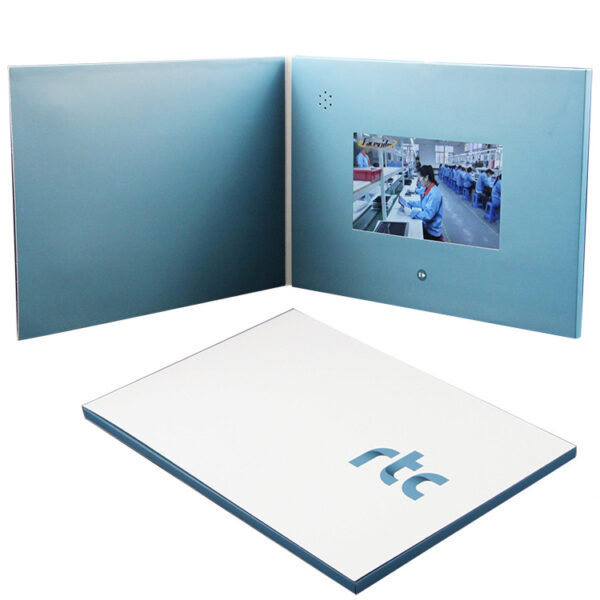A4 Custom 4.3 Inch TFT LCD Video Brochure for Advertising