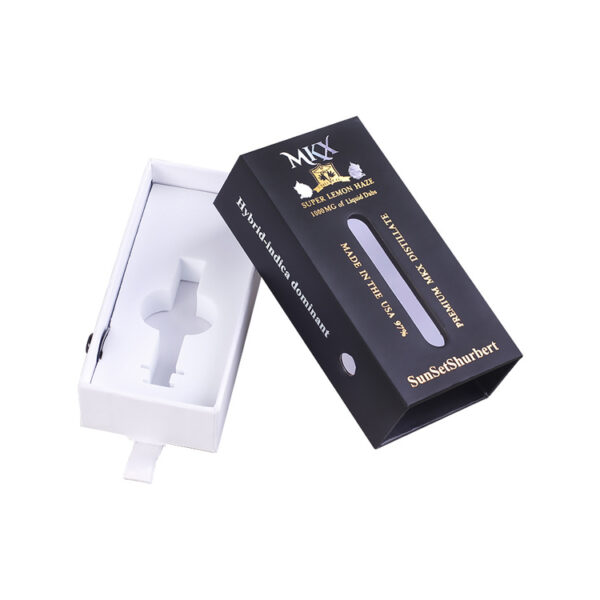 علبة قنب درج ورقي مقاوم للأطفال مع مقبض حريري