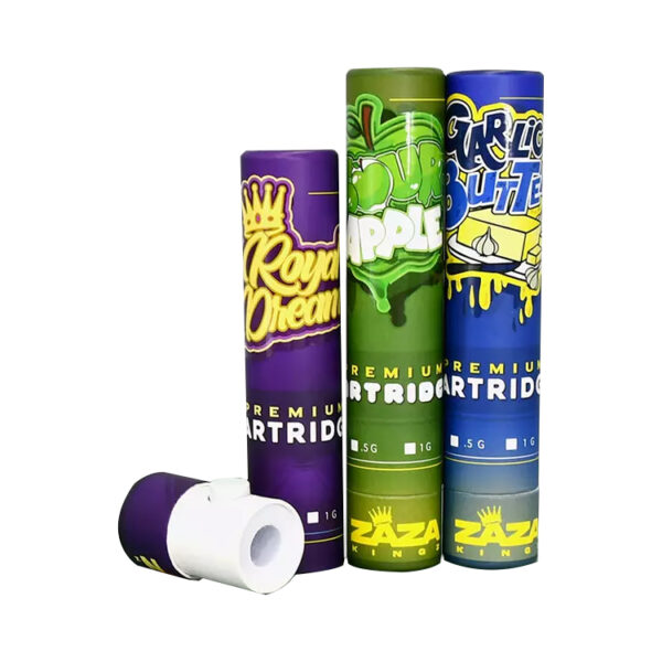 Childproof Recyclable Cardboard Tube Box For Vape Carts