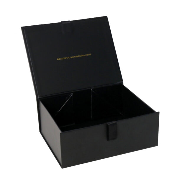 Collapsible Magnetic Clothing Gift Box With Silk Ribbon