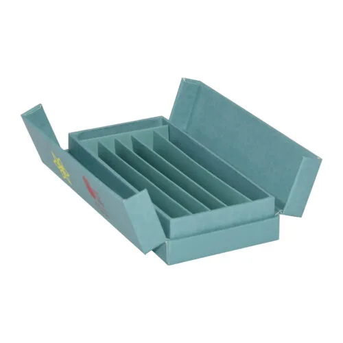 Caja multipack personalizada para pre-rolls de cannabis con tapa magnética