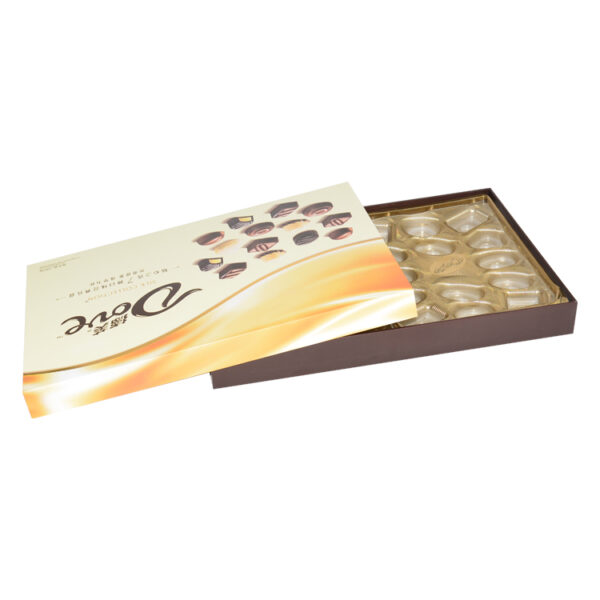 Custom Cardboard Lid And Base Chocolate Gift Box With Insert
