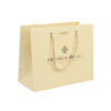 Custom Color Printed Gold Paper Gift Bag With Ribbon Handle