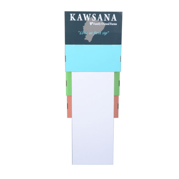 Custom Corrugated Cardboard Floor Display For Coffee Shop