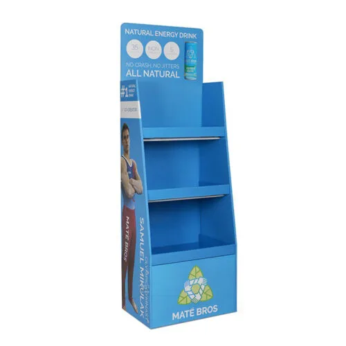 Custom ondulato cartone al dettaglio piano Display Stand Rack