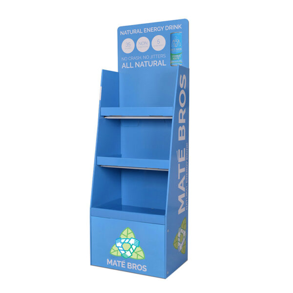 Custom Corrugated Cardboard Retail Floor Display Stand Rack