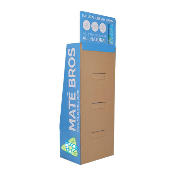 Custom Corrugated Cardboard Retail Floor Display Stand Rack
