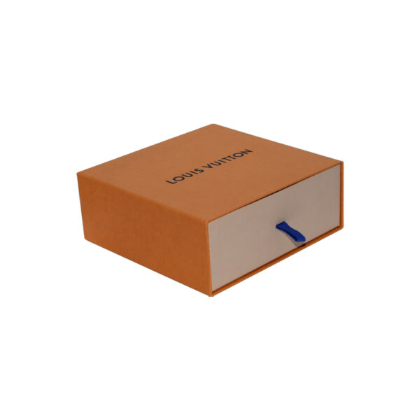 Custom Fancy Paper Slide Drawer Gift Box With Silk Handle