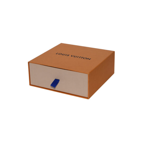 Custom Fancy Paper Slide Drawer Gift Box With Silk Handle