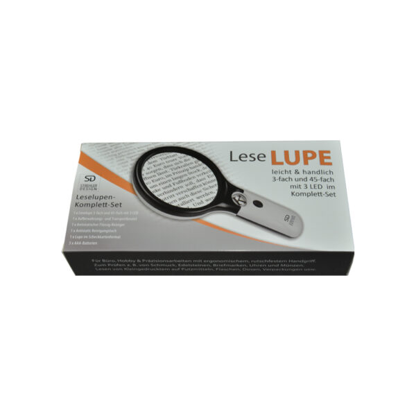 Custom Folding Carton For LED Lighted Magnifier Packaging