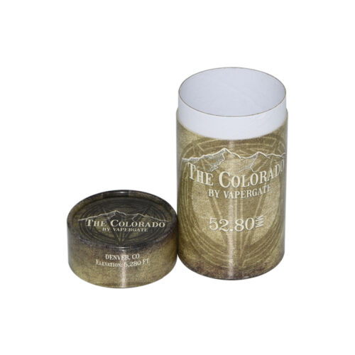 Custom Glossy Paper Tube Cartridge Packaging Cylinder Box