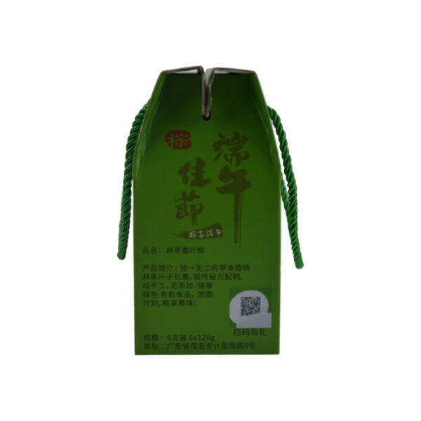 Custom Green Printed Corrugated Packaging Box With Handle