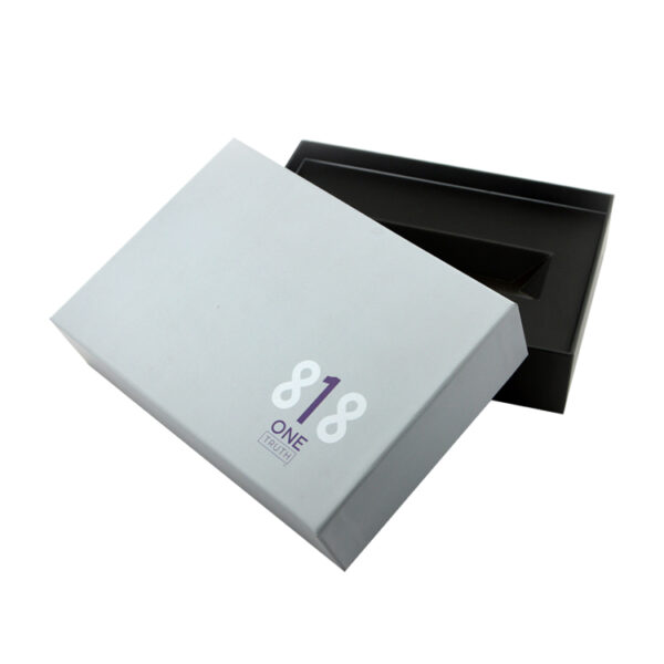 Custom Lid and Base Cosmetic Serum Gift Box with Insert