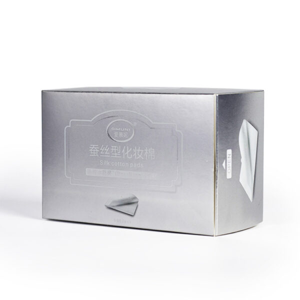 Custom Logo Silver Cardboard Cosmetic Box with UV Coating Custom Logo Silver Cardboard Cosmetic Box with UV Coating