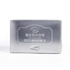 Custom Logo Silver Cardboard Cosmetic Box with UV Coating Custom Logo Silver Cardboard Cosmetic Box with UV Coating