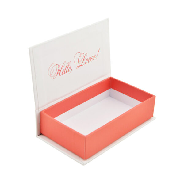 속눈썹을 위한 맞춤형 고급 무광택 흰색 자석 선물 상자