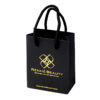 Custom Luxury Paper Gift Bags With Rope Handle Gold Logo