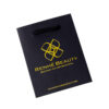 Custom Luxury Paper Gift Bags With Rope Handle Gold Logo