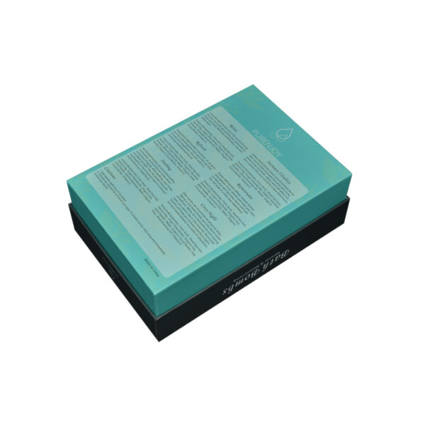 Custom Luxury Rigid Lid And Base Gift Box For Bath Bombs