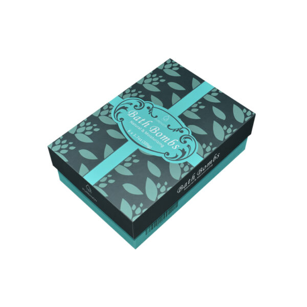 Custom Luxury Rigid Lid And Base Gift Box For Bath Bombs