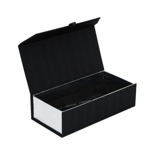 Custom Magnetic Flap Lid Cosmetic Gift Box With Fancy Paper
