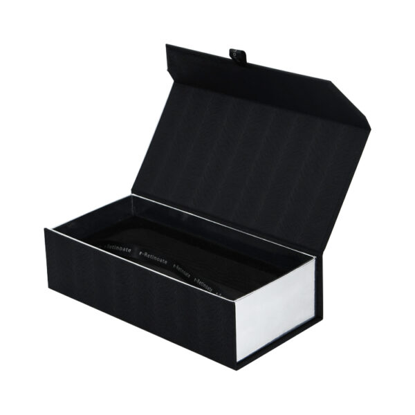 Custom Magnetic Flap Lid Cosmetic Gift Box With Fancy Paper