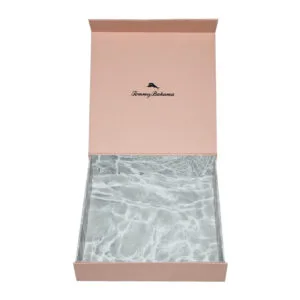 Custom Pink Magnetic Bikini Swimwear Packaging Gift Box