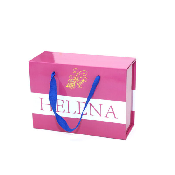 Custom Pink Magnetic Gift Boxes For Hair Extension Sets