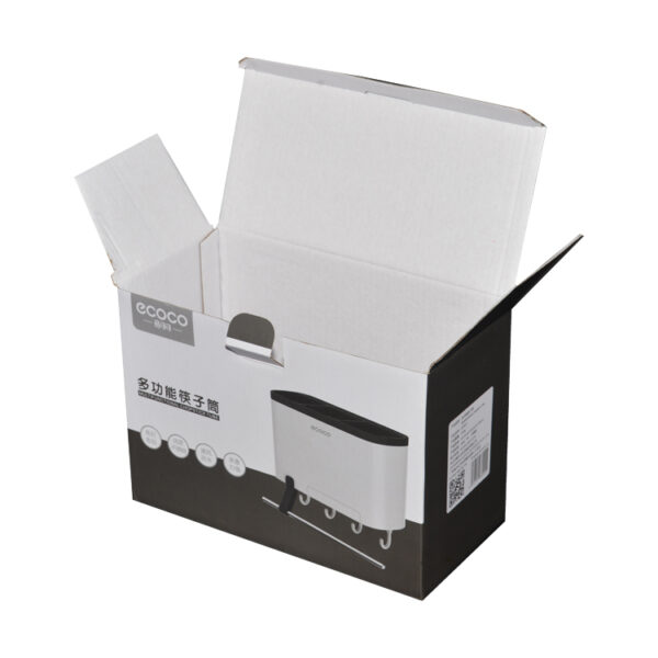 Custom Printed White E Flute Corrugated Packaging Boxes