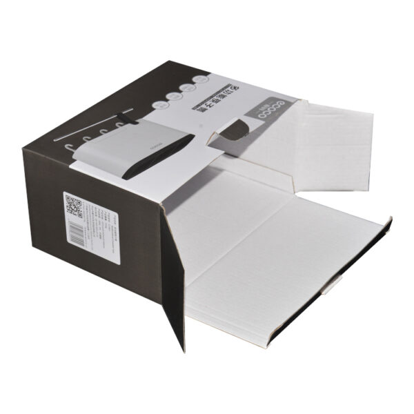 Custom Printed White E Flute Corrugated Packaging Boxes