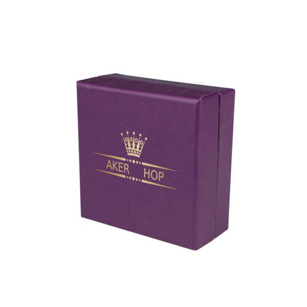 Custom Rigid 2 Piece Box With Pouch For Jewelry Packaging