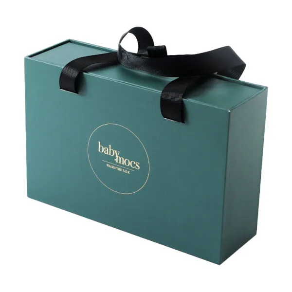 Benutzerdefinierte starre Schublade Geschenkbox mit Band Griff Benutzerdefinierte starre Schublade Geschenkbox mit Band Griff