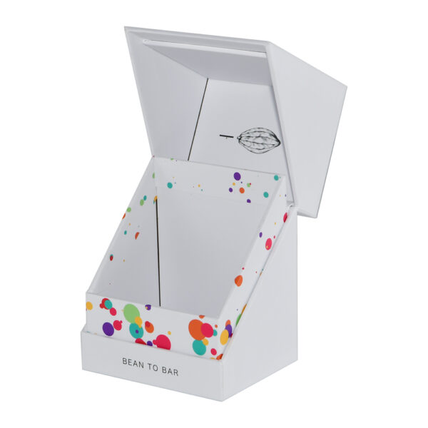 Custom White Clamshell Chocolate Bar Gift Box Packaging